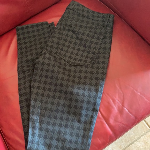 RICH & SKINNY BLACK HOUNDSTOOTH LYOCELL/COTTON BLEND JEANS SZ 28 - Picture 6 of 7